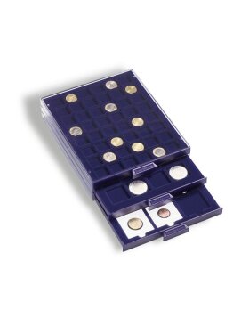 Boîte à monnaie SMART, pour 35 casiers carrés jusquà 27 mm Ø