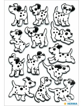 herma cute dalmatian foam stickers