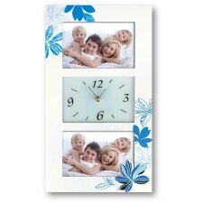 Milena wall clock 2 pictures 10x15 cm