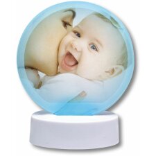 Photo sphere with alternating color LEDs