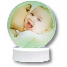 Boule photo avec LED de couleur changeante