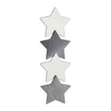shape-up metalen magneten sterren 4 stuks