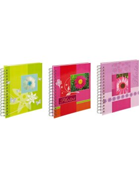 Professional album Fleur charm with spiral binding for insertion