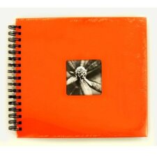 Fine Art Spiral Bound Album, 28 x 24 cm, 50 black pages, papaya