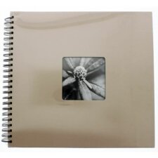 Hama Spiralalbum Fine Art taupe 36x32 cm 50 schwarze Seiten