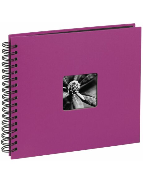 Hama Spiralalbum Fine Art pink 36x32 cm 50 schwarze Seiten