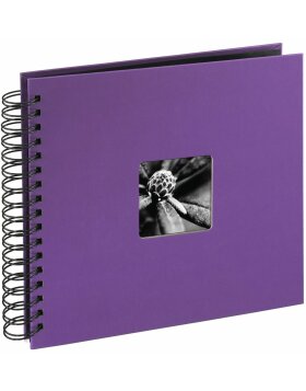 Fine Art Spiralbound Album, 28 x 24 cm, 50 black pages, purple