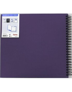 Hama Album à spirales Fine Art violet 36x32 cm 50 pages noires