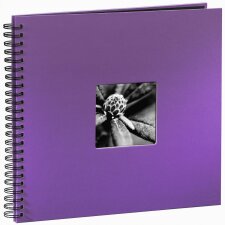 Fine Art Spiralbound Album, 36 x 32 cm, 50 black pages, purple