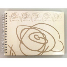Spiral album Wild Rose white 32x22 cm