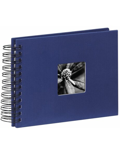 Hama Album &agrave; spirales Fine Art bleu 24x17 cm 50 pages noires