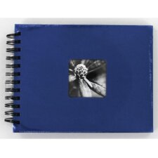 Hama Spiralalbum Fine Art blau 24x17 cm 50 schwarze Seiten