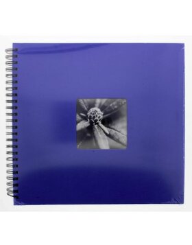 Fine Art Spiralbound Album, 36 x 32 cm, 50 black pages, blue