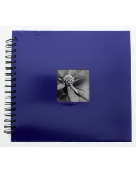 Hama Album à spirales Fine Art bleu 28x24 cm 50 pages noires