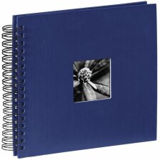 Hama Spiralalbum Fine Art blau 28x24 cm 50 schwarze Seiten