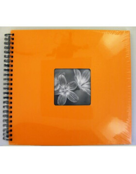 Album à spirales Fine Art orange 36x32 cm