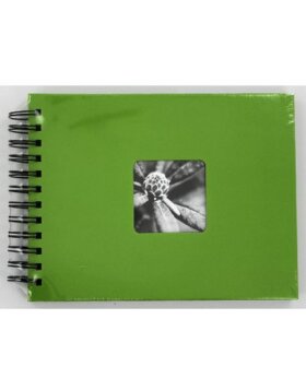 Hama Album à spirales Fine Art 24x17 cm vert pomme 50 pages noires