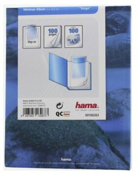 Hama álbum slip-in Álbum Minimax Singo 100 fotos 10x15 cm azul