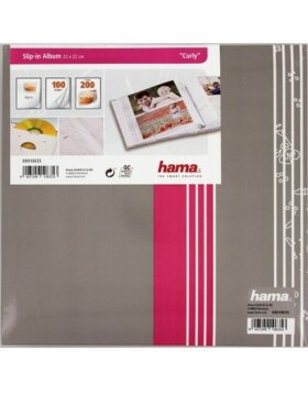 Hama Album à pochettes Curly rose 200 photos 10x15 cm