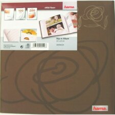 Wild Rose Memo Album, for 200 photos with a size of 10x15 cm, brown