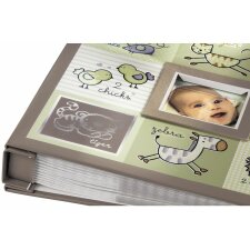Baby Memo-Schraubalbum AARON 200 Fotos 11x15 cm