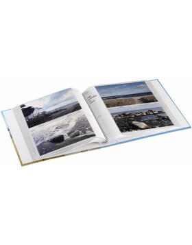 Stockalbum schelpen zee 200 fotos 10x15 cm blauw