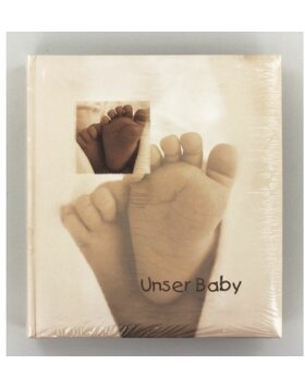 Baby Feel Bookbound Album, 29x32 cm, 60 white pages, text on two pages