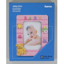 Baby Girl Portrait Frame, 10 x 15 cm