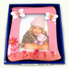 Kinder Bilderrahmen MARIE rosa 10x15 cm