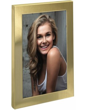 DAVOS metal portrait frame gold 10x15 cm