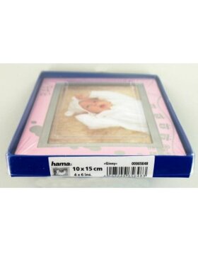Baby Bilderrahmen GINNY 10x15 cm rosa