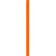 Cornice di plastica Malaga 13x18 cm arancione