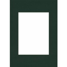 Passepartout 13x18 cm - 9x13 cm verde scuro