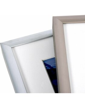 Picture frame Portofino 7"x9.5" steel grey