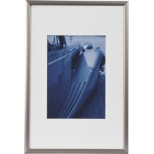 Picture frame Portofino 8"x12" steel grey