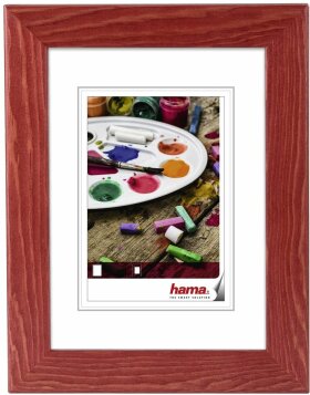 Hama wooden frame Riga 18x24 cm red