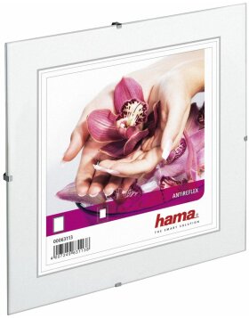 Hama Rahmenloser Bildhalter Antireflexglas 20x20 cm