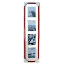 Galerie cadres plastiques Malaga 4x 13x18 cm rouge