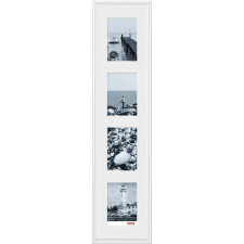 Malaga Plastic Frame Gallery, 4 x 13 x 18, 21 x 95 cm, white