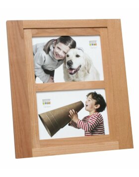 Gallery frame Aulia 2 pictures 4"x6" - alder