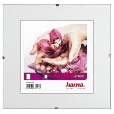Clip-Fix Frameless Picture Holder, anti-reflection glass, 40 x 40 c