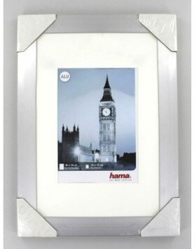 LONDRA 40x50 cm telaio in alluminio argento
