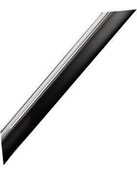 Plastic frame Cordoba 40x50 cm black - silver
