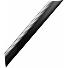Kunststoffrahmen Cordoba  40x50 cm schwarz-silber