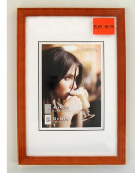 Udine wooden frame 40x60 cm nut