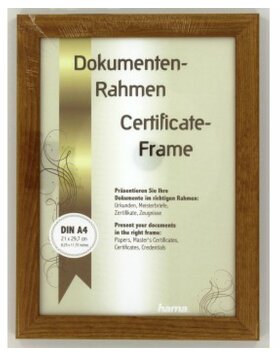 Hama wooden frame Riga 21x29,7 cm brown