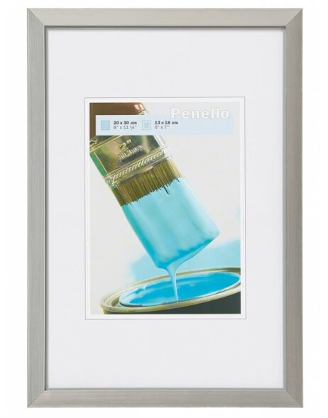Silver plastic frame PENELLO 10x15 cm by Walther