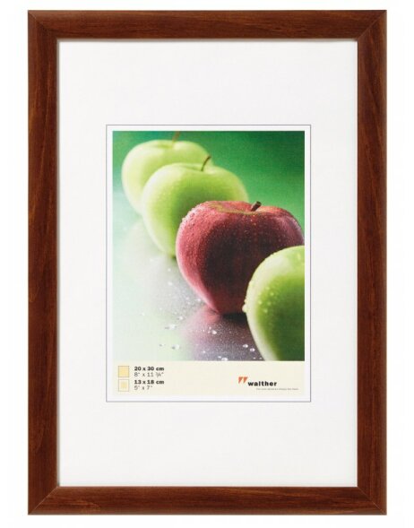 Manzana FSC wooden frame 10x15 cm walnut