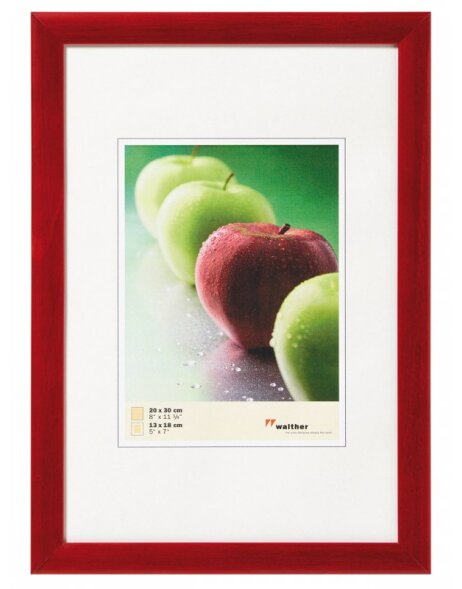 Manzana FSC wooden frame 13x18 cm red
