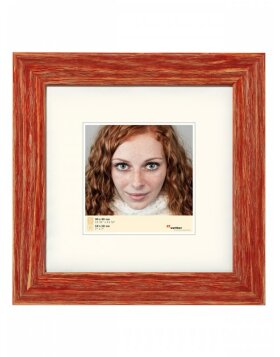Giulia wooden frame 30x30 cm red